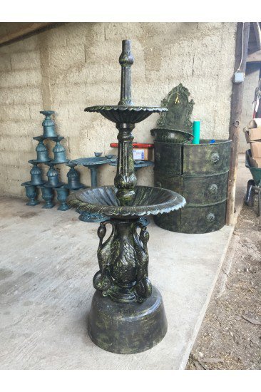 Fontaine en fonte Bronze-Vert