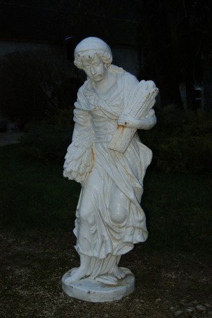 Statue en fonte 4 saisons Blanc