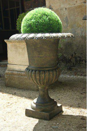 Cast iron Medici vase Bronze-Green